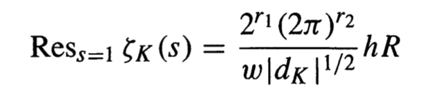 Class Number Formula